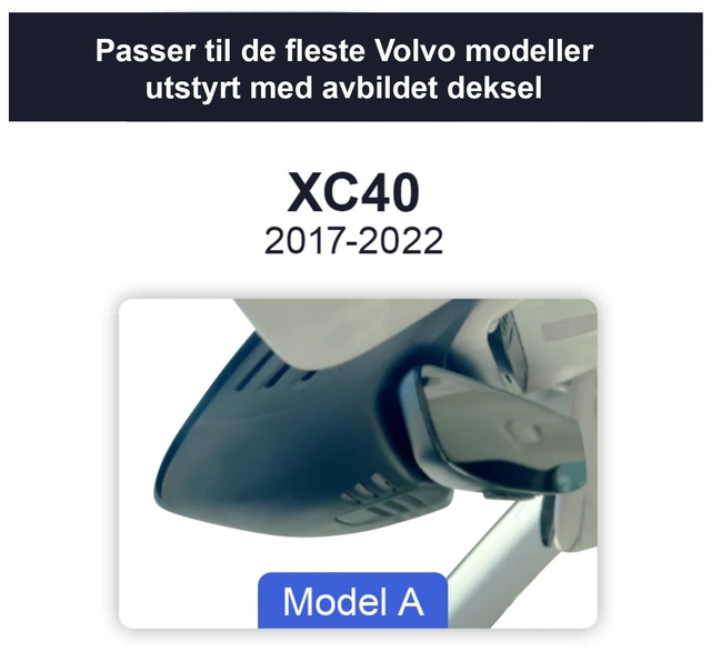 FITCAMX Integrert 4K Dashcam (foran)