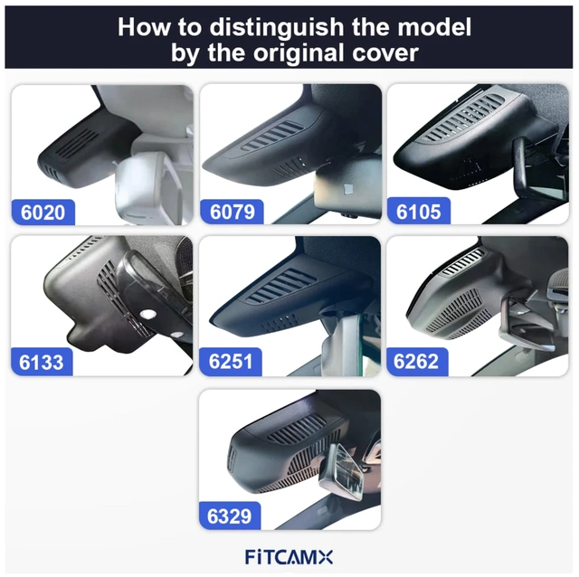 FITCAMX Integrert 4K Dashcam (foran+bak)
