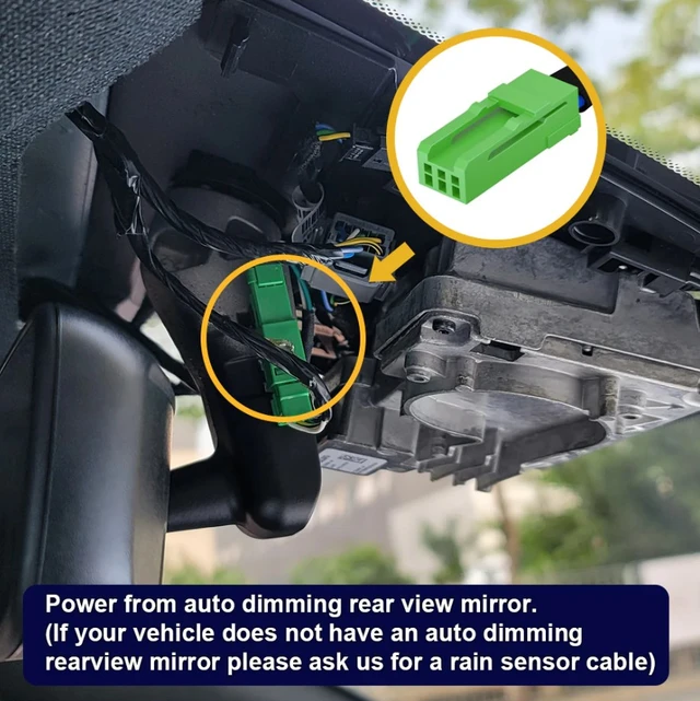FITCAMX Integrert 4K Dashcam (foran)