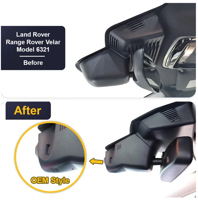 FITCAMX Integrert 4K Dashcam (foran)