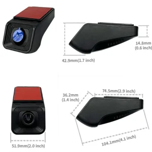 FITCAMX Integrert 4K Dashcam (foran)