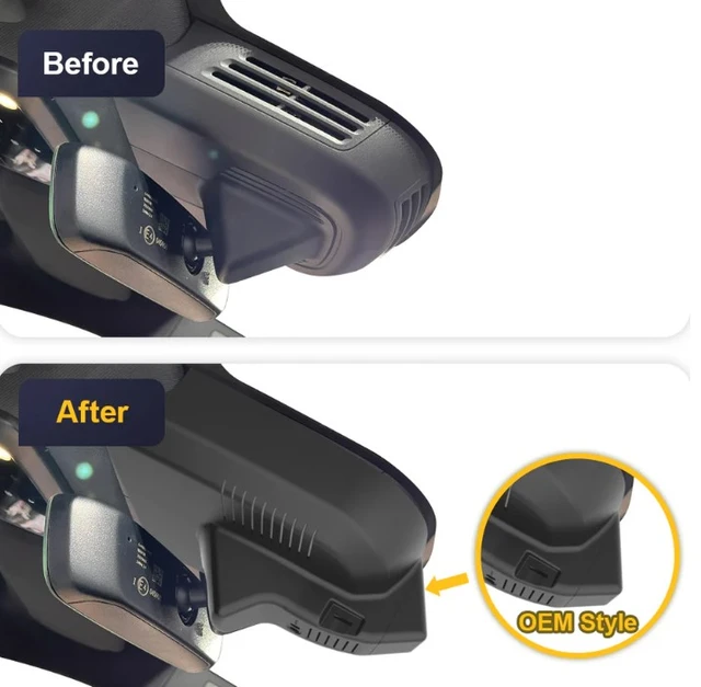 FITCAMX Integrert 4K Dashcam (foran)