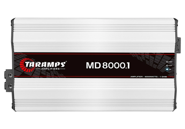 Taramps Bilforsterker 1x8000W 1 ohm hvit