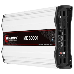 Taramps Bilforsterker 1x8000W 1 ohm hvit