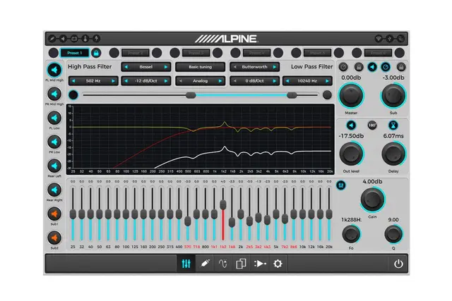 Alpine PDP-E800DSP forsterker 8x100W med DSP