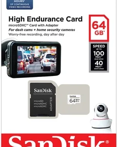 Sandisk 64GB High Endurance SD kort